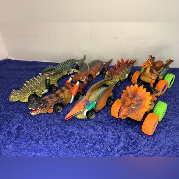 Kids Pull-Back Dinosaur Car Toy Dinosaur Party Favor Game Dino Toy Birthday Gift - Picture 1 of 10